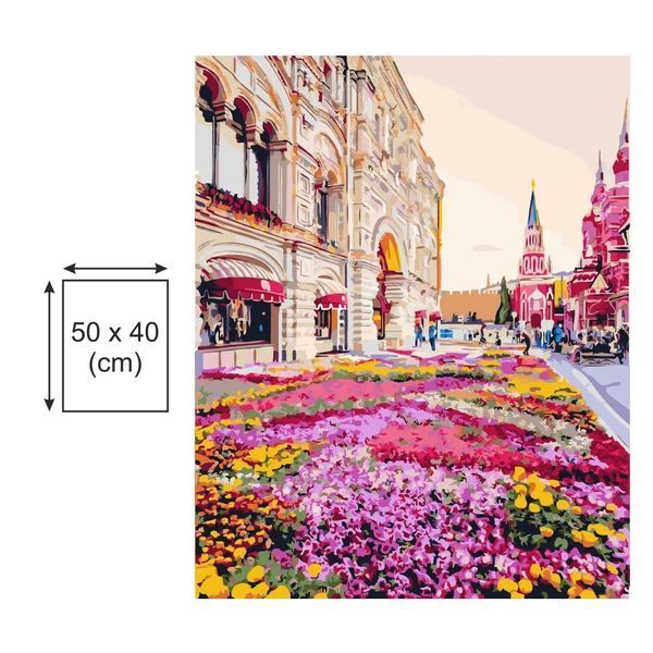 Картина по номерах Bookopt Заквітчане місто 40х50 (BK2195) 1011398 фото