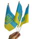 Прапорець Україна + тризуб 14х21 см з присоскою 1014137 фото 6