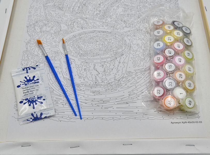 Картина по номерах 50х40см Аромат квітів Креативна творчість Painting by numbers KpNe-02-04 1006496 фото