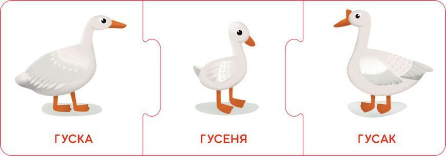 Логічні ланцюжки. Малюки тварини та їхні родини 1022168 фото