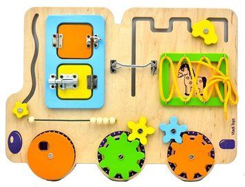 Бізіборд дерев&rsquo;яний Vladi Toys Вантажівка (ZB3001-01) 1006208 фото