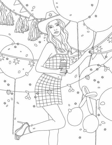 Розмальовка #girls#fashion#party 1016358 фото
