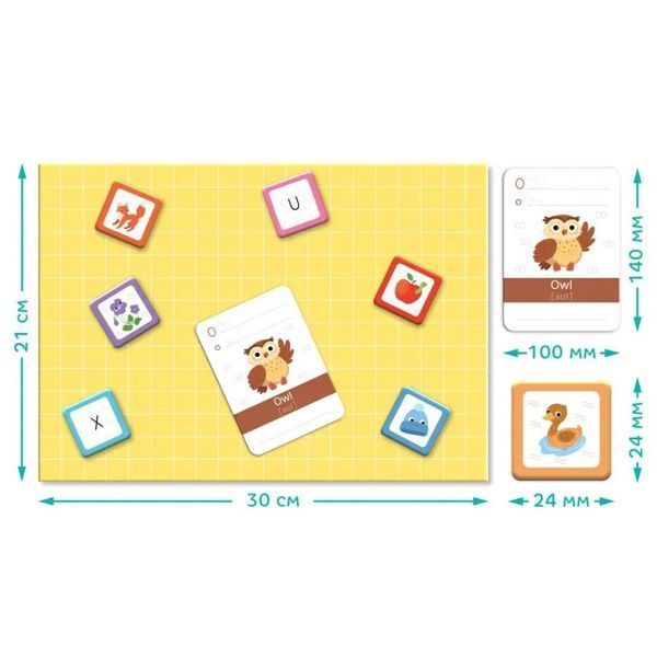 Розвиваюча гра Dodo Англійська магнітна абетка 200214 1013161 фото