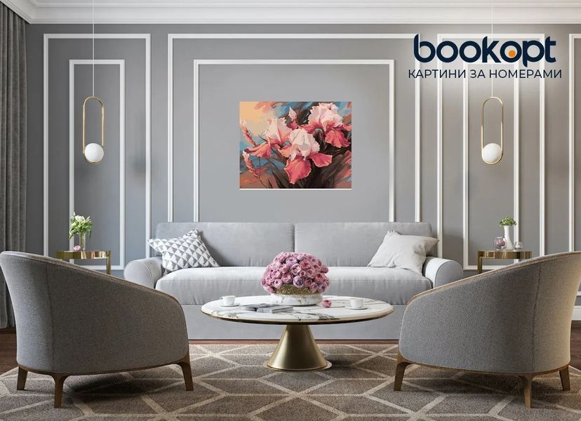 Картина по номерах Bookopt Букет ірисів 40х50 (ВК1182) 1004590 фото
