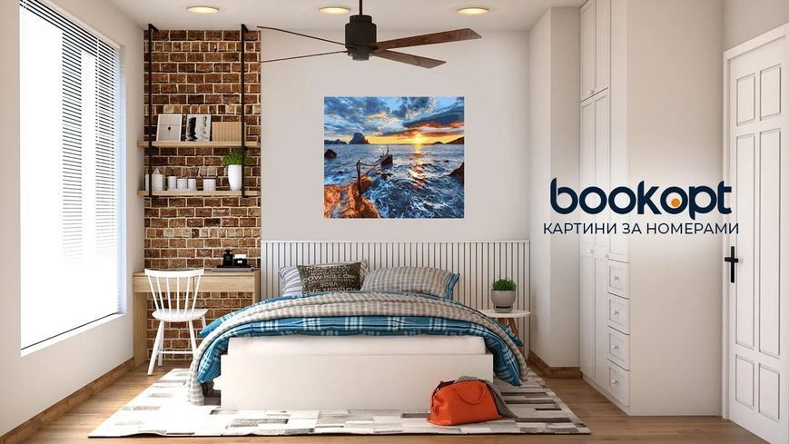 Картина по номерах Bookopt Відпочинок біля моря 40х50 (BK1256) 1004775 фото