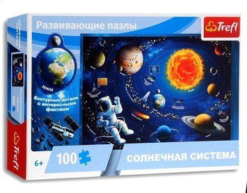 Пазли навчальні Сонячна система ( 100 елементів) Trefl 15529 російською мовою 1001680 фото
