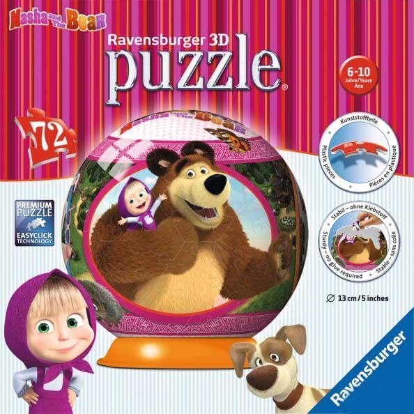 3D-Пазл Ravensburger Маша і ведмідь 72 елементи 12178 173692 фото