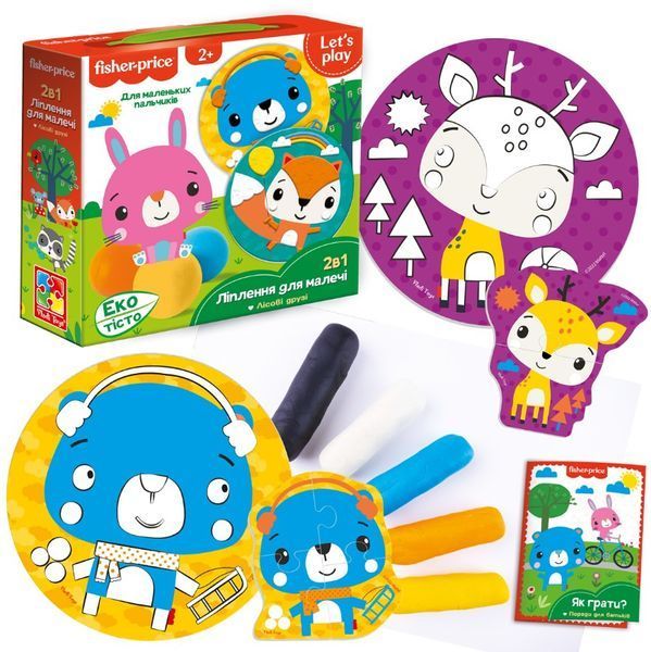 Набір для творчості з екотістом Fisher Price - Лісові друзі (VT4502-04) 1022710 фото