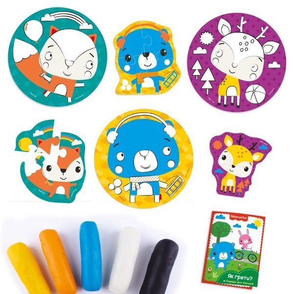 Набір для творчості з екотістом Fisher Price - Лісові друзі (VT4502-04) 1022710 фото