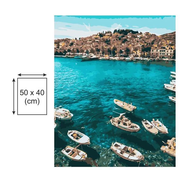 Картина по номерах Bookopt Морська лазур 40x50 (BK1480) 1011575 фото