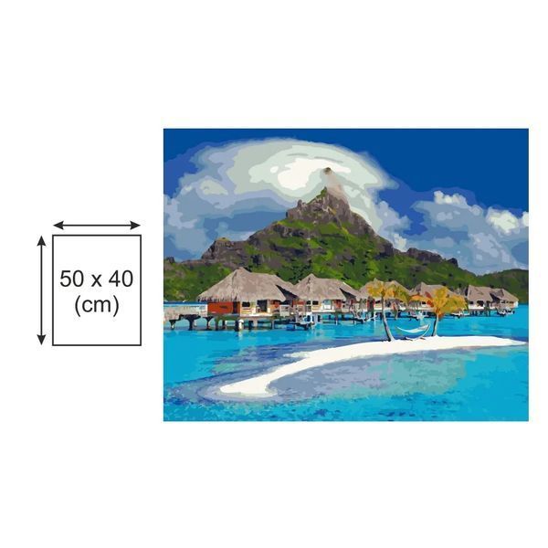 Картина по номерах Bookopt Бора-Бора 40х50 (BK1478) 1011577 фото