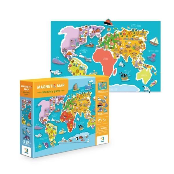 Розвиваюча гра Dodo Магнітна мапа (Серія Discovery game) 200201 1013154 фото