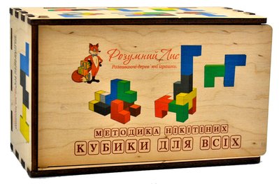 Кубики для всіх. Методика Нікітіних. Розвиваюча дерев'яна іграшка (90048) 150388 фото