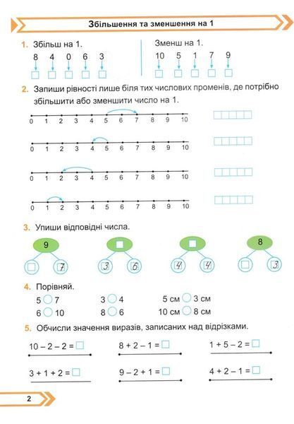 Математика. 1 клас. Робочий зошит в 2-х частинах. Частина 2. Корчевська О. НУШ 165871 фото