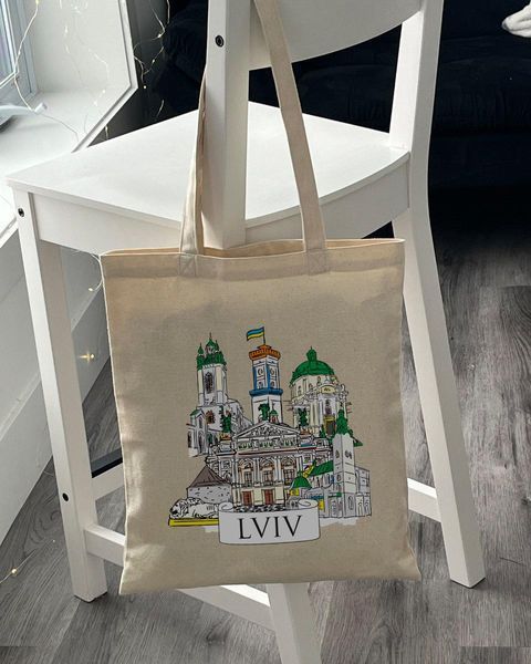 Екошопер BookOpt Львів, бежевий 1024755 фото