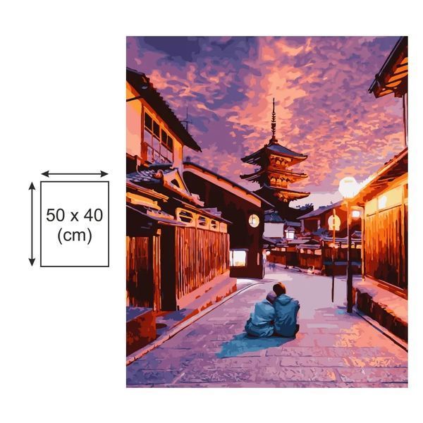 Картина по номерах Bookopt Захід сонця 40х50 (BK2213) 1011420 фото