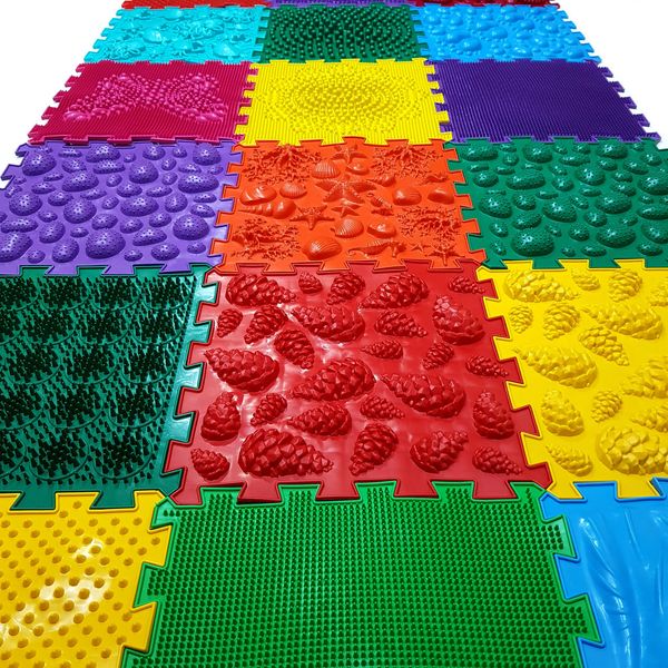 Масажний килимок Ортек Мега Мікс пазли 18 елементів 1012035 фото
