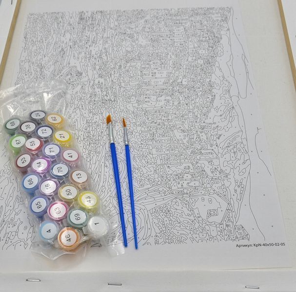 Картина по номерах 50х40см Морський пейзаж Креативна творчість Painting by numbers KpNe-02-09 1006501 фото