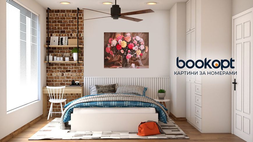 Картина по номерах Bookopt Яскраві кольори букету 40х50 (BK1135) 1004529 фото