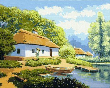 Картина за номерами Ідейка - Канікули у Бабусі 40х50 1016782 фото