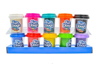 Маса пластична для творчості 10 кольорів Fun Dough 34302PTR 171617 фото