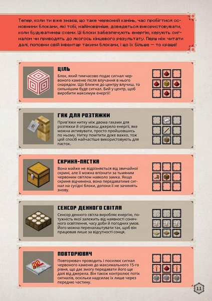 MINECRAFT Посібник червоного каменю 1033541 фото