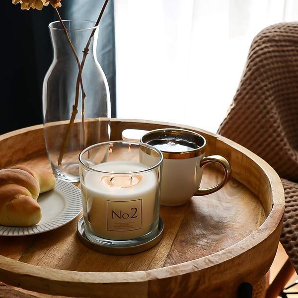 Ароматична свічка Bispol в скляному свічнику з металевою кришкою Fragranced Candle №2 (snp100-002) 1016498 фото