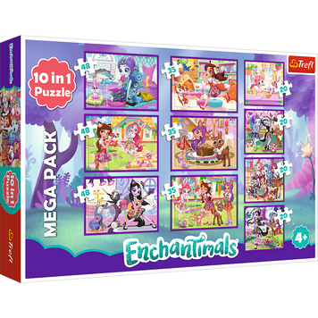 Пазли Пригоди Енчентімалс Mattel Enchantimals 10в1 Trefl 90354 1005512 фото