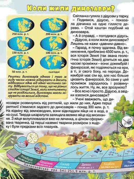 Динозаври у казках та оповіданнях (червона обкладинка) 163474 фото