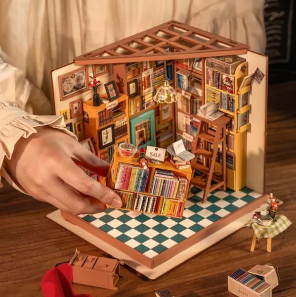 Конструктор 3D міні-будинок Robotime Corner Sam's Study DG102 DG102 фото