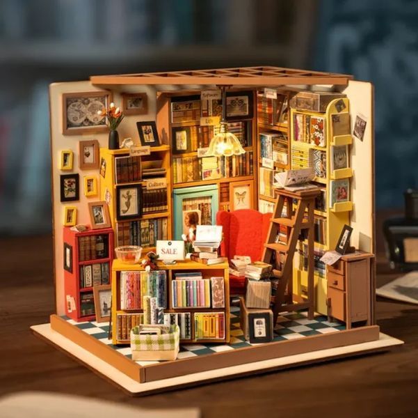 Конструктор 3D міні-будинок Robotime Corner Sam's Study DG102 DG102 фото