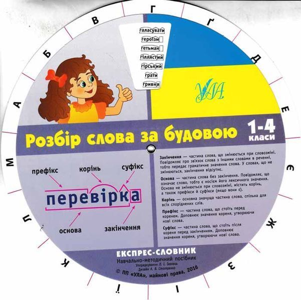 Шкільний словничок. Розбір слова за будовою. 1&ndash;4 класи 151076 фото