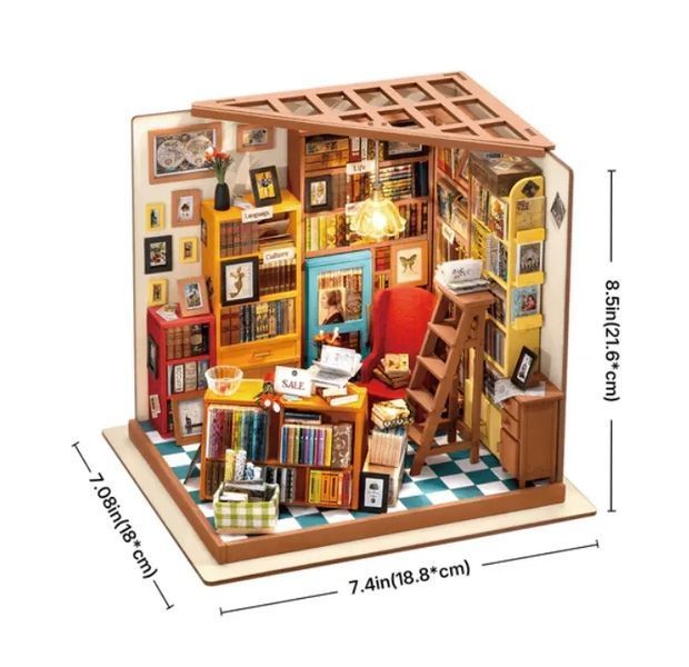 Конструктор 3D міні-будинок Robotime Corner Sam's Study DG102 DG102 фото