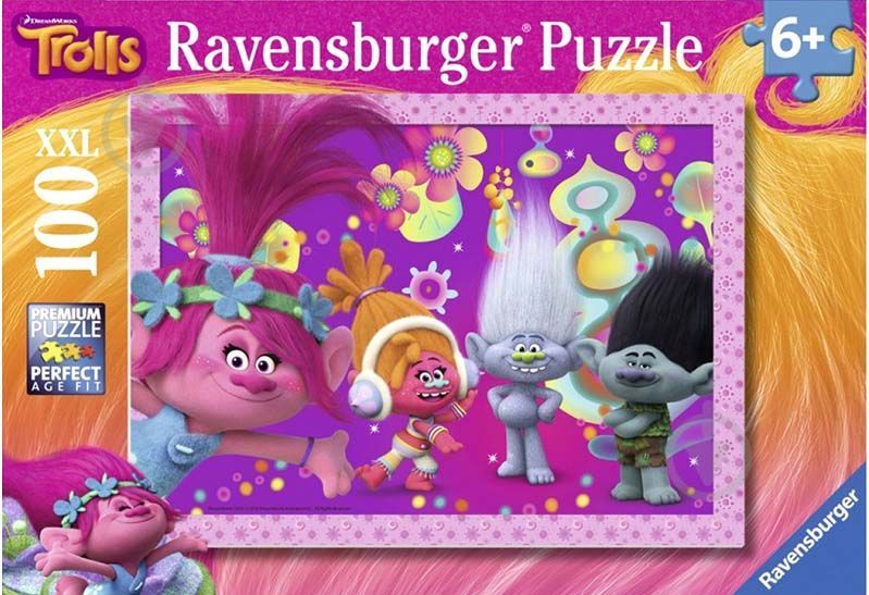 Пазл Ravensburger XXL Тролі Волохаті пригоди 100 елементів 173690 фото