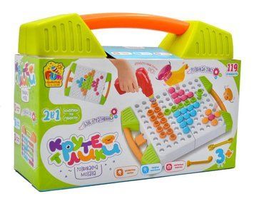 Розвиваюча мозаїка Крутелики 83336 (119 деталей) FUN GAME у валізі 1005529 фото