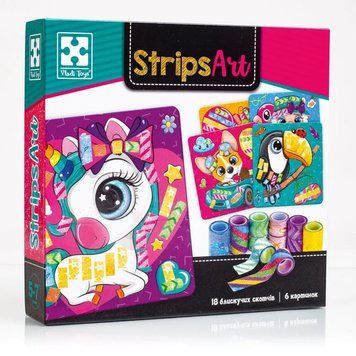Набір для творчості Strips Art. Щасливі мордочки (VT4433-13) 1019405 фото