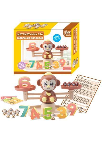 Математична гра FunGame Мавпочка балансир (54391) 1022521 фото