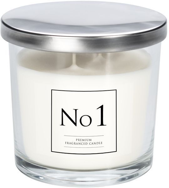 Ароматична свічка Bispol в скляному свічнику з металевою кришкою Premium Fragranced Candle №1 (snp100-001) 1016497 фото