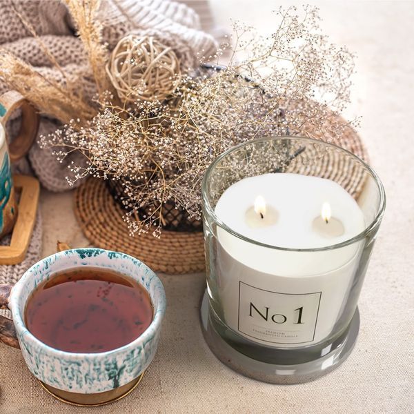 Ароматична свічка Bispol в скляному свічнику з металевою кришкою Premium Fragranced Candle №1 (snp100-001) 1016497 фото