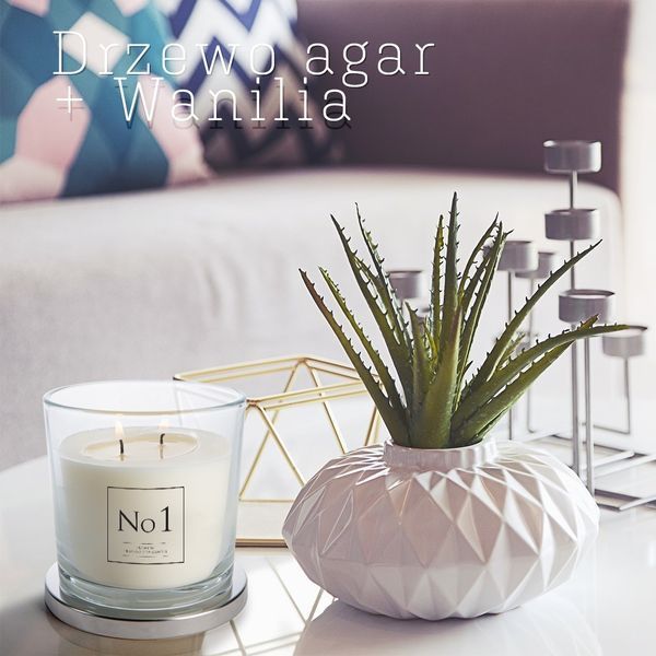 Ароматична свічка Bispol в скляному свічнику з металевою кришкою Premium Fragranced Candle №1 (snp100-001) 1016497 фото