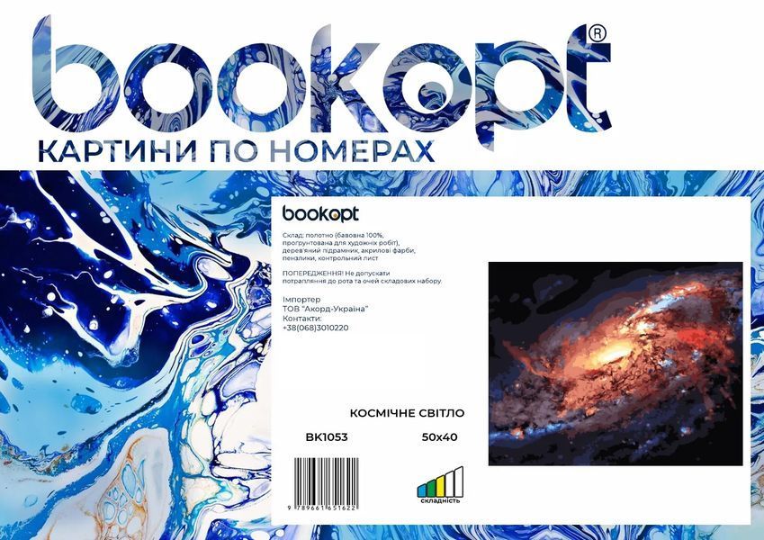 Картина по номерах Bookopt Космічне світло 40х50 (Bk1053) 1004460 фото