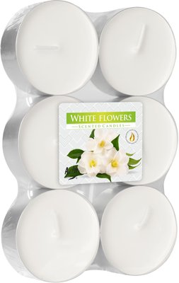 Набір свічок Bispol 6 штук з запахом: Білі квіти (P35-6-179) 1016348 фото