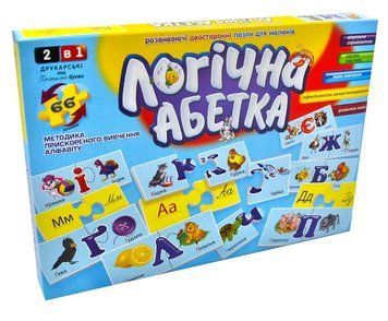 Гра настільна Логічна абетка DT 66Asp-U 167245 фото
