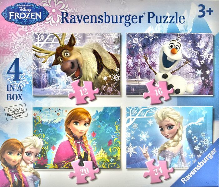Пазл 4 в 1 Ravensburger Крижане серце 07360 173217 фото