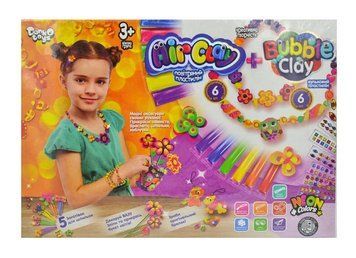 Air Clay+Bubble Clay Набір креативної творчості для дівчат (коробка 28х20) 167221 фото