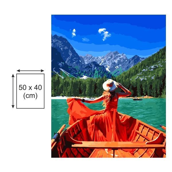 Картина по номерах Bookopt На човні 40х50 (BK2202) 1011405 фото