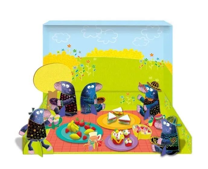 Набір для творчості скретч-бокс Avenir Сімейка кротів CH201761 1014120 фото