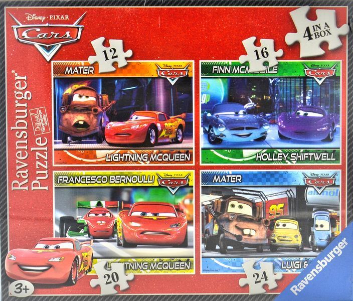 Пазл 4 в 1 Ravensburger Дісней Тачки 07259 173215 фото