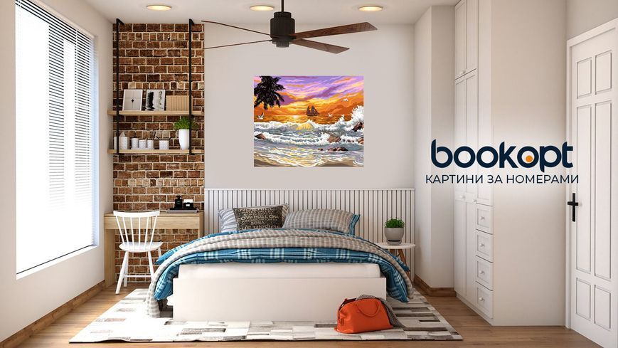 Картина по номерах Bookopt Морський прибій 40х50 (BK1078) 1004473 фото