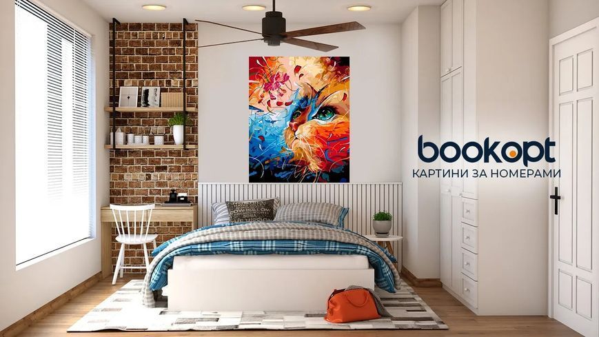 Картина по номерах Bookopt Замріяний кіт 40х50 (ВК1304) 1010972 фото